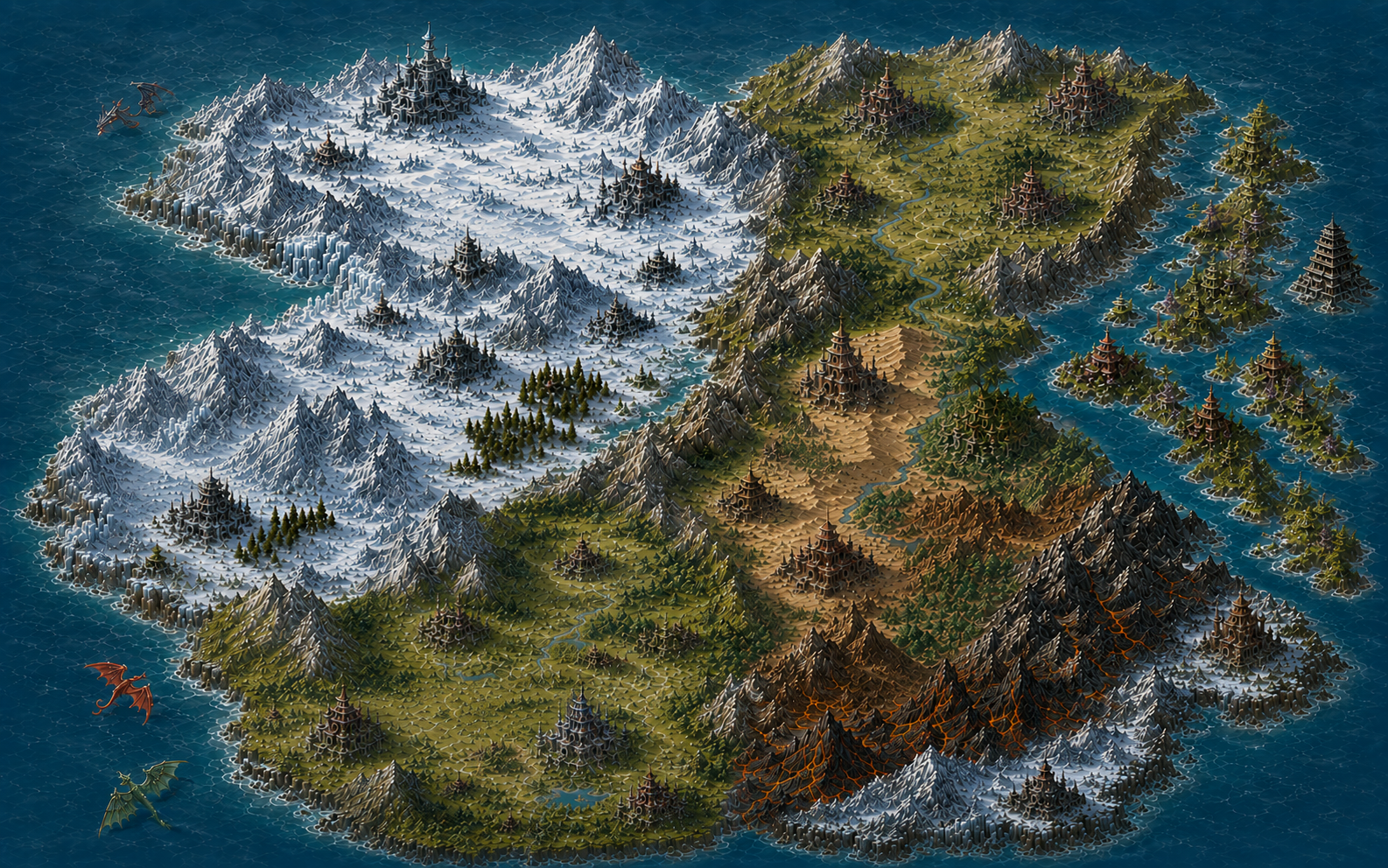 Fantasy world map of Lonila